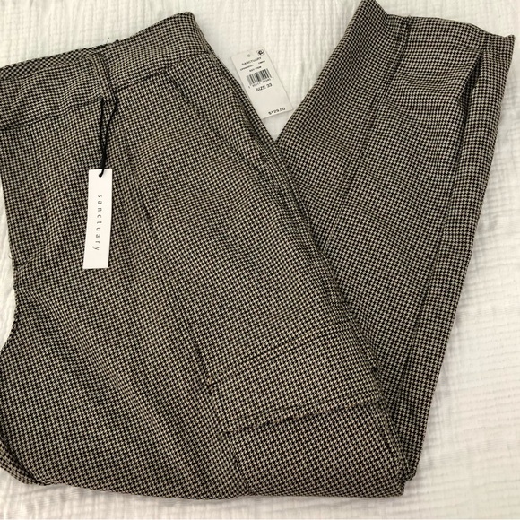 Sanctuary Pants - Sanctuary Women’s Black and White Checkered Cargo-ish Pants
